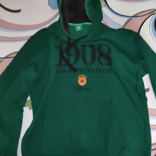 Panathinaikos 1908 Hoodie used, size XL, authentic green sweatshirt