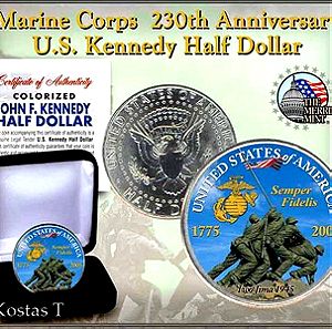 Iwo Jima colorized 2005 US Half Dollar