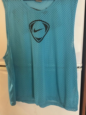Nike basketball jersey vintage style, turquoise, used
