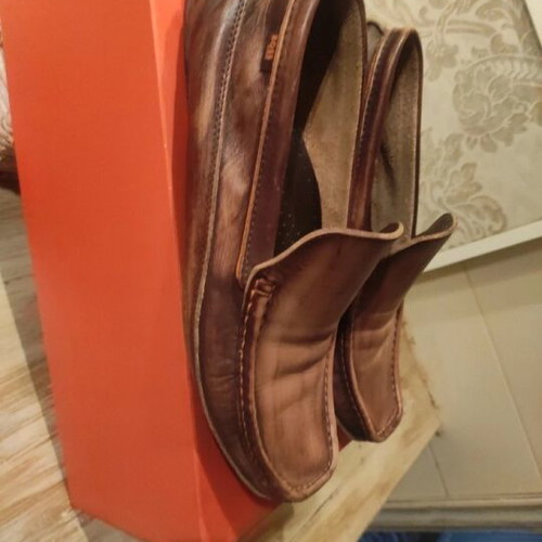 Boss moccasins like new, brown, size 43 with wide fit