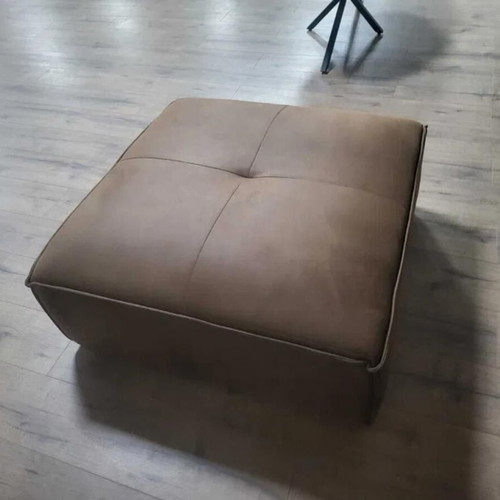 Brown fabric stool new