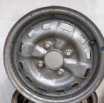 Car rims used, pack of 5, 13" steel