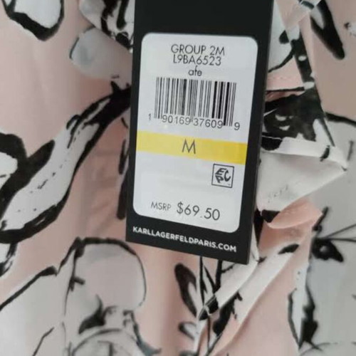 Karl Lagerfeld pink blouse new, size S