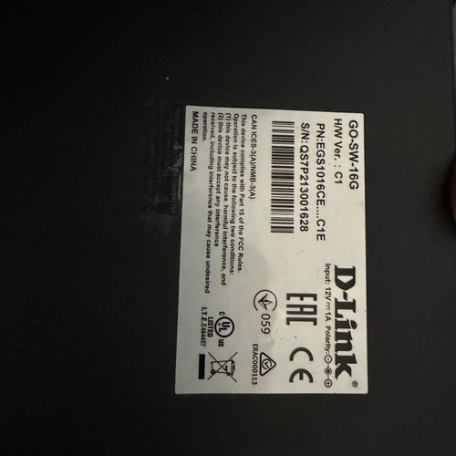 D-link Giga Switch 16G like new