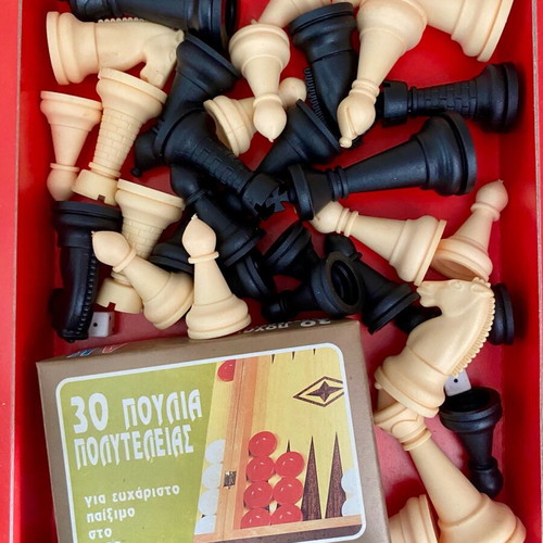 Adelco vintage chess and backgammon board game like new