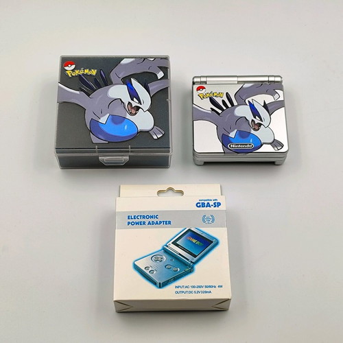 Game Boy Advance SP Lugia custom like new with charger and case