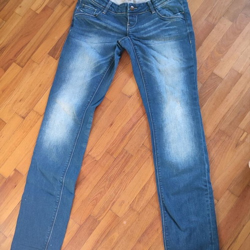 Mamalicious maternity jeans used small blue size 34