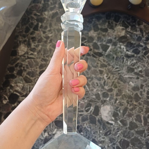 Bohemia Olympia Crystal Candlestick 25.5 cm new