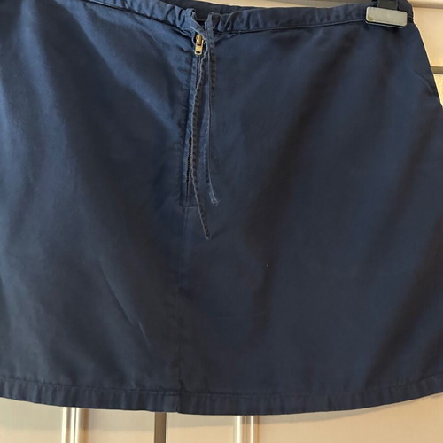 Sisley Mini Skirt Size 44 Dark Blue 100% Cotton Like New