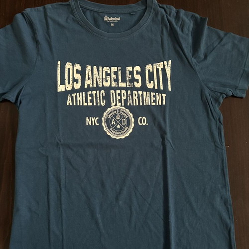Admiral T Shirt new, size M, blue and green