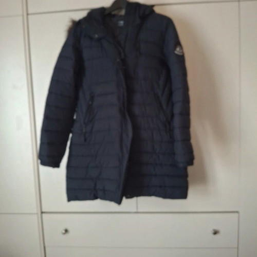 Superdry women's parka jacket No L like new, blue