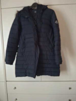 Superdry women's parka jacket No L like new, blue
