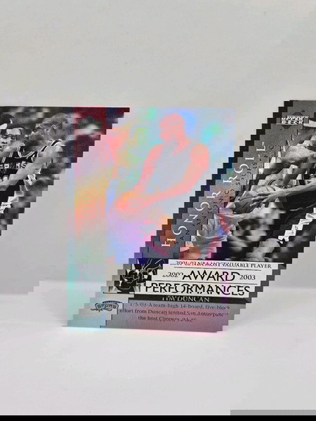 Upper deck Tim Duncan "Award performances"