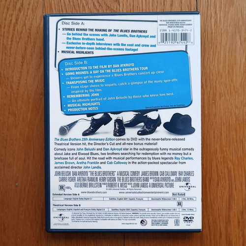 The Blues Brothers DVD μεταχειρισμένο, χωρίς ελληνικούς υπότιτλους, ζώνη 1
