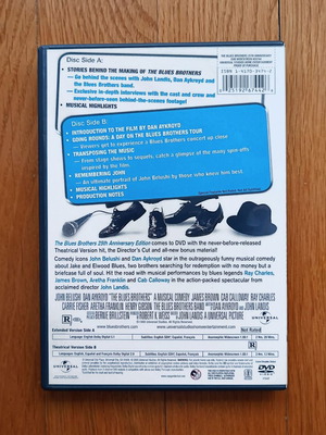 The Blues Brothers DVD μεταχειρισμένο, χωρίς ελληνικούς υπότιτλους, ζώνη 1