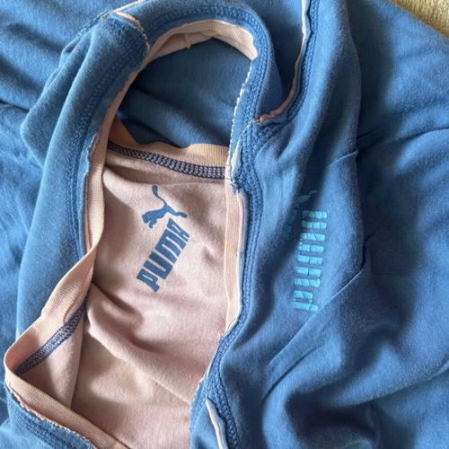 Puma Original Masters sleeveless shirt used, blue, vintage