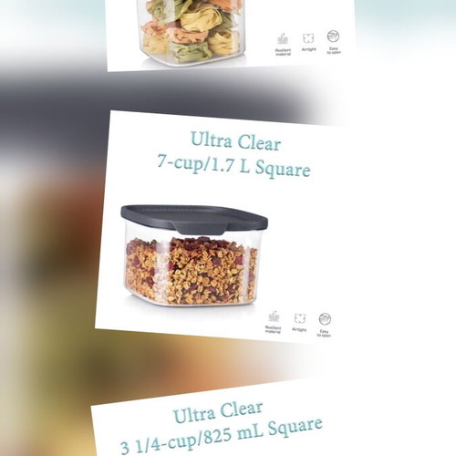 Tupperware Crystal Fresh Square Set new