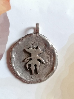 Silver 925 handmade pendant new in Lovecraft artifacts style