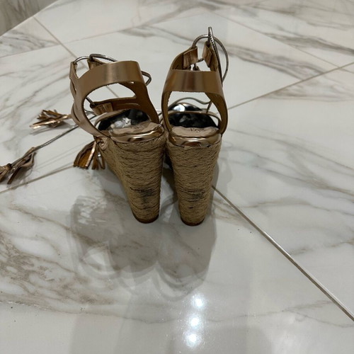 Sante platform sandals used, bronze, size 37