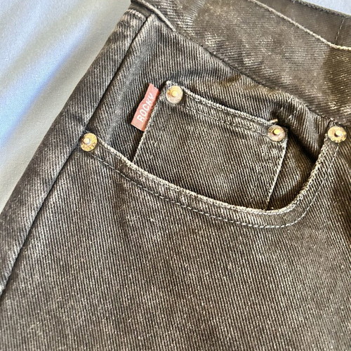 Levi's jeans with leather label, black, size L