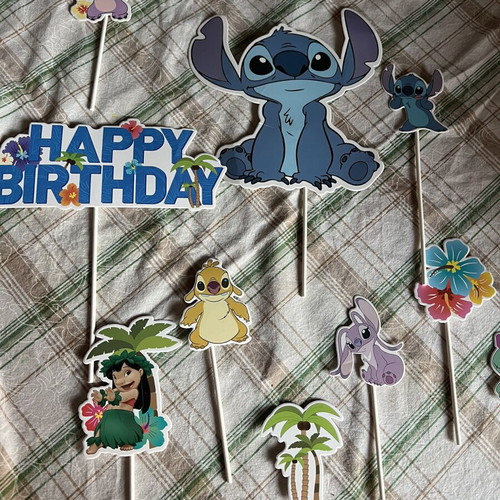 Lilo & Stitch Party Decorations and Cupcake Toppers new