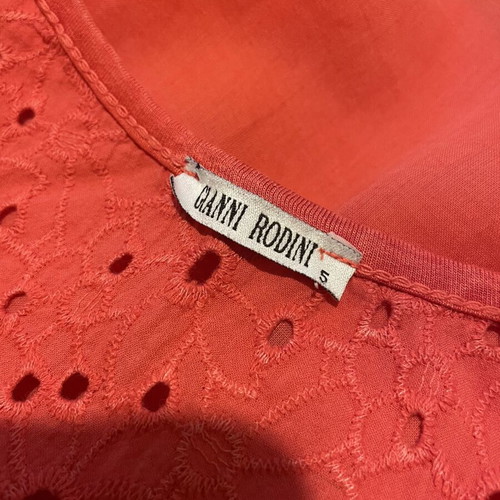 Gianni Rodini No 5 Summer Top in Red Cotton like new, XL