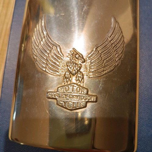 Harley Davidson tin flask new