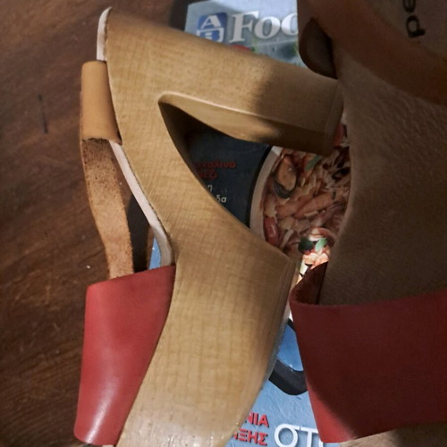 Sandals size 36 like new, multicolored