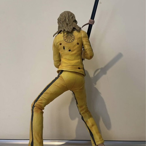 Kill Bill Beatrix Kiddo figure used, 18 inch collectible by NECA