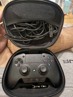 Razer Raiju Controller for PC and PS4 used with case and extra buttons