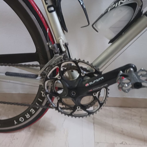 Pinarello Ceramicall 100 triathlon race bike used, 56cm, silver