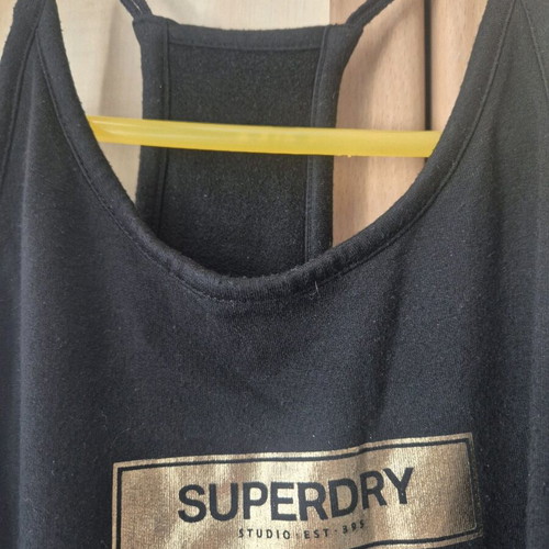 Superdry dress black like new, size S, cotton