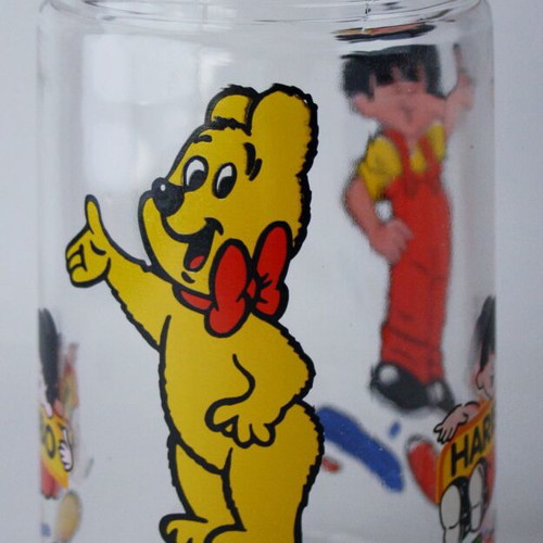 Haribo Bear glass pitcher vintage 90's new Luminarc