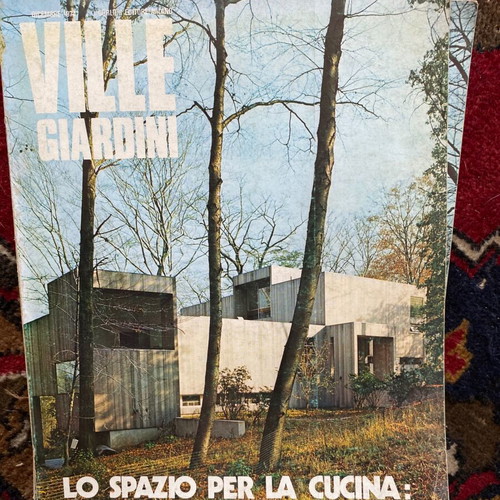 Ville Giardini Italian decoration magazines used, 2 issues 1972-1974