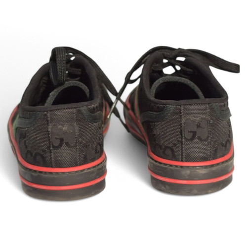Gucci Black GG Econyl Nylon Web Athletic Shoes 41 Used Unisex