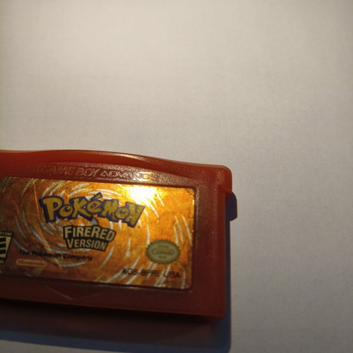 Pokemon FireRed Version Nintendo GBA cartridge