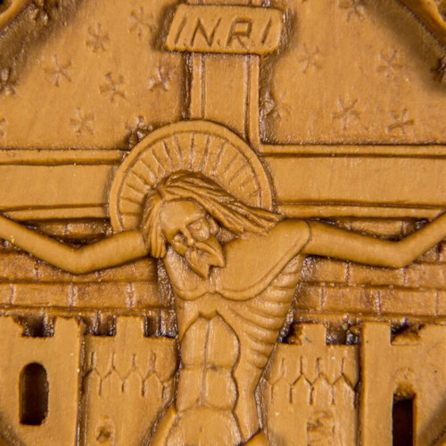 Blessing Cross made of wax, mastic and incense