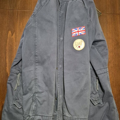Blue parka jacket Gymnasium used, size 3XL