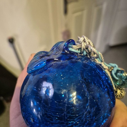 Decorative Crackle Pomegranate like new, symbol of luck and abundance
