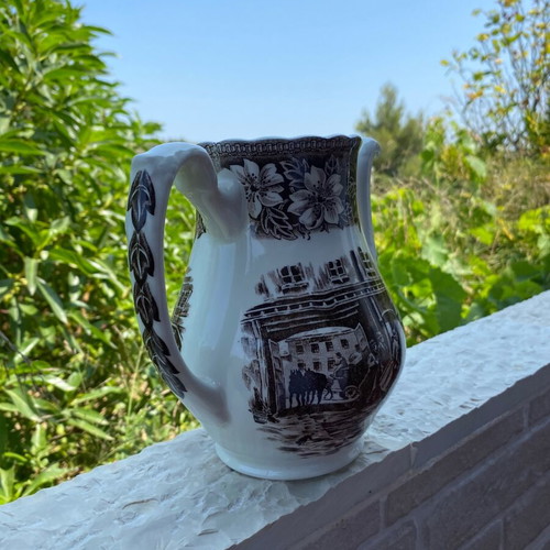 Vintage Royal Tudor Ware Coaching Taverns pitcher used