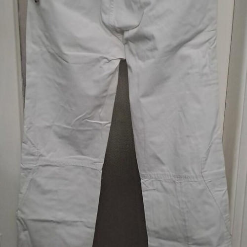 White denim pants Badge like new, late '90s style