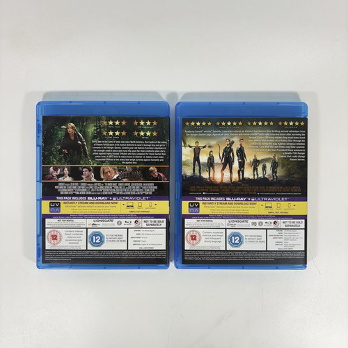 The Hunger Games Catching Fire and The Hunger Games 2-Movie Set Blu-ray like new with subtitles