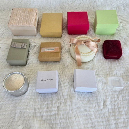 Storage boxes used, pack of 12 various sizes