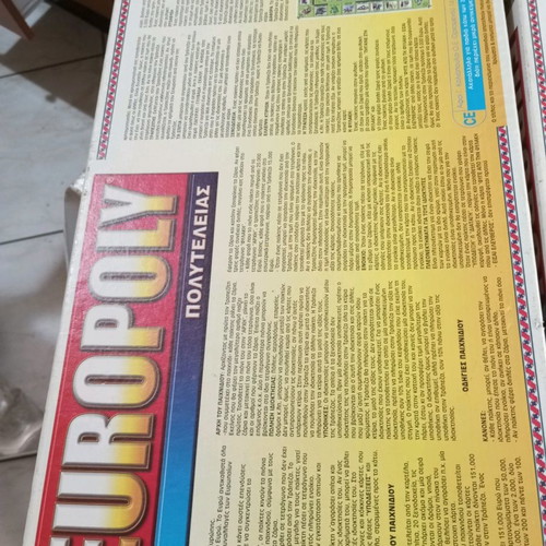 Europoly board game used, deluxe for children over 6 years