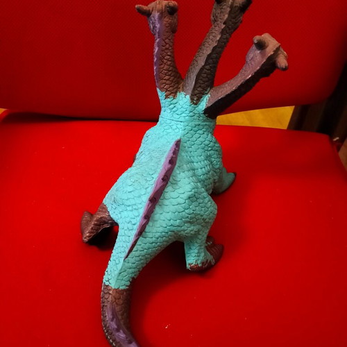 Vintage Three-Headed Dragon figure Chitech Industries 1984