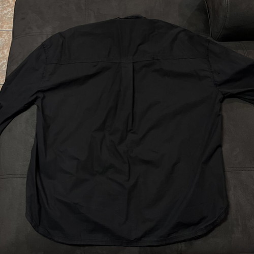 Zara women's oversized shirt, black, size S