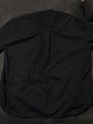 Zara women's oversized shirt, black, size S