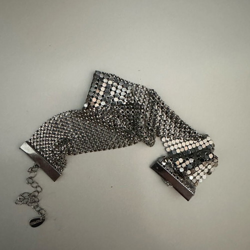 Tally Weijl metallic mesh choker necklace like new, Y2K vintage