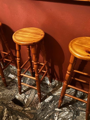 Wooden bar stools set of 3, like new, solid wood