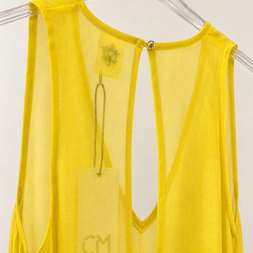 Manolo maxi dress M/L, yellow with black and white floral design